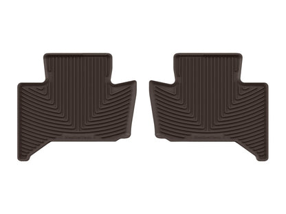 WeatherTech 24-27 Toyota Land Cruiser/24-26 Lexus GX Rear All-Weather Floor Mats - Cocoa