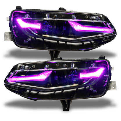 Oracle 19-21 Chevy Camaro LS/LT RGB+A Headlight DRL Kit - w/ Simple Controller