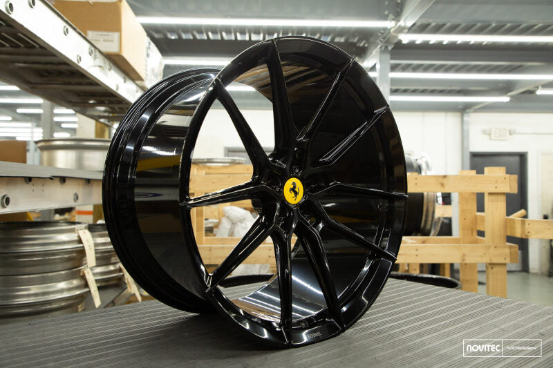 Vossen x Novitec NF9 21x9in - 5x114.3 BP - ET35 - Gloss Black Ferrari 488 / F8 Front Wheel