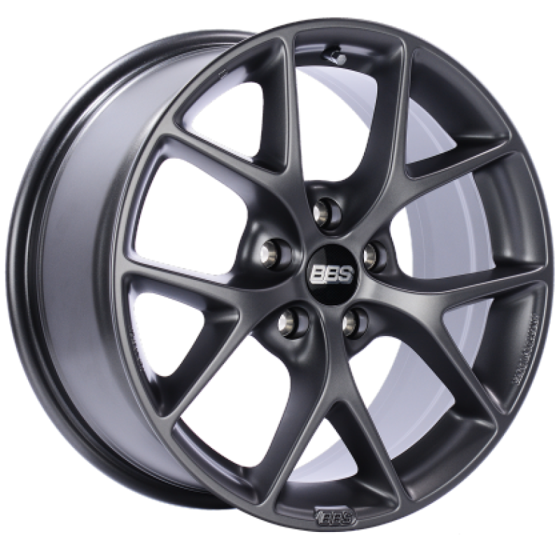 BBS SR 18x8 5x112 ET30 Satin Grey Wheel -82mm PFS/Clip Required