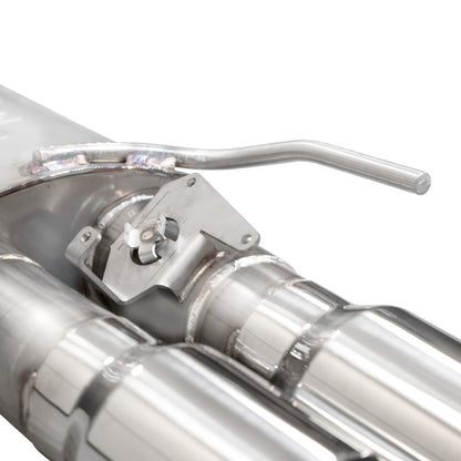 Stainless Works 2024 Mustang GT Catback Quad Tips Legend Sound X-Pipe Performance Connect Exhaust