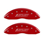 MGP 4 Caliper Covers Engraved Front & Rear Gen 5/SS Red finish silver ch