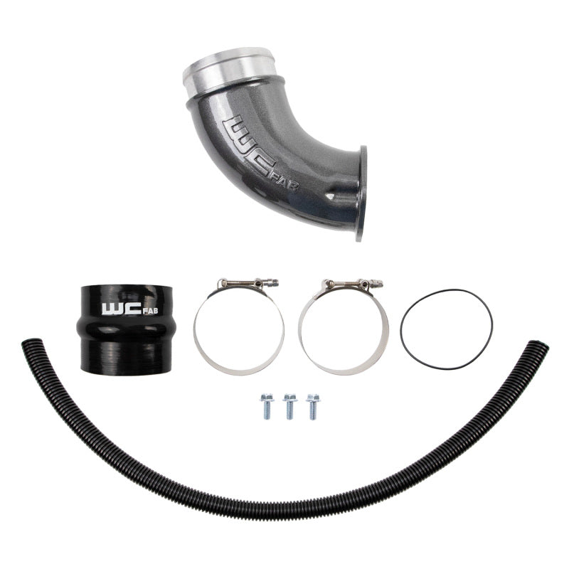 Wehrli 01-04 Duramax LB7 4in High Flow Intake Horn - Sparkle Bomber Orange