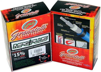 Granatelli 10-14 Ford 6.2L (Incl. Raptor) Wire Set w/Inserts/Blk Hi-Temp Silicone Jacket