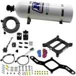 Nitrous Express 4150 RNC Conventional Nitrous Plate Kit w/.375in Solenoid w/15lb Bottle