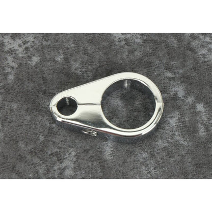 Bikers Choice 1 1/8 Inch Chrome Plain Clutch Cable Clamp