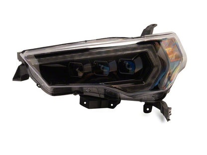 Raxiom 14-24 Toyota 4Runner CXR Series LED Headlights with Amber DRL- Black Housing- Clear Lens