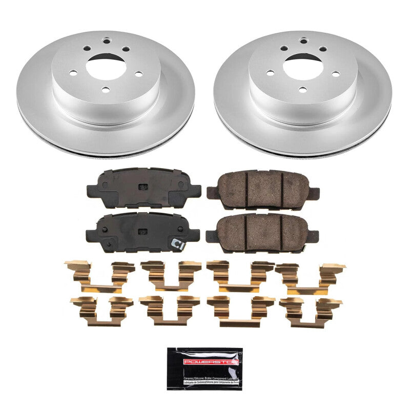 Power Stop 20-22 Cadillac CT4 Front Z17 Coated Brake Kit