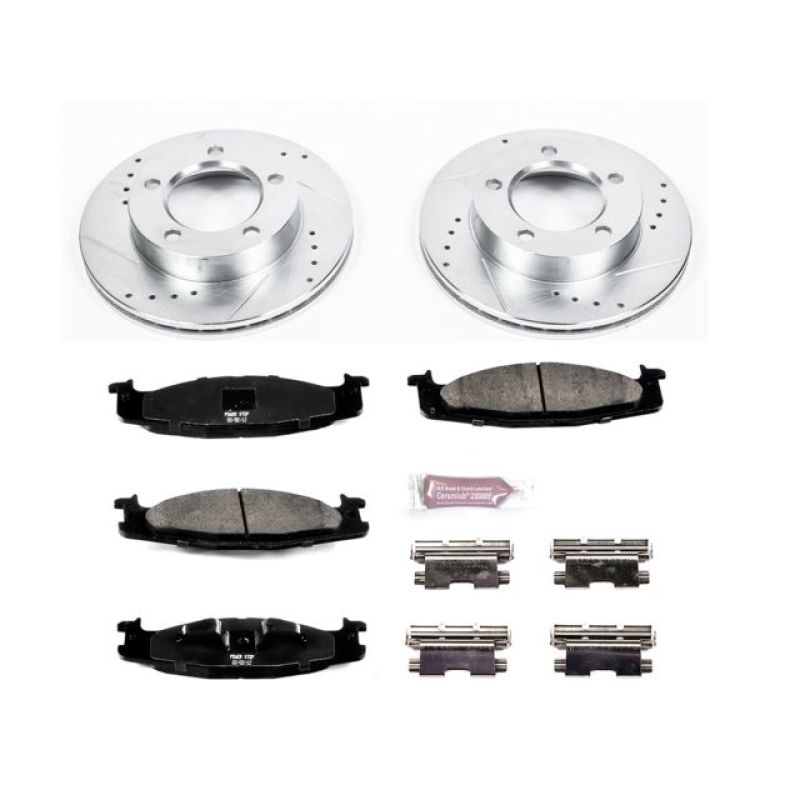 Power Stop 94-96 Ford Bronco Front Z23 Evolution Sport Brake Kit