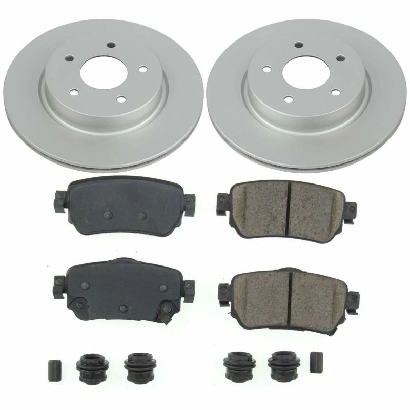 Power Stop 18-19 Nissan Leaf Rear Z17 Evolution Geomet Coated Brake Kit