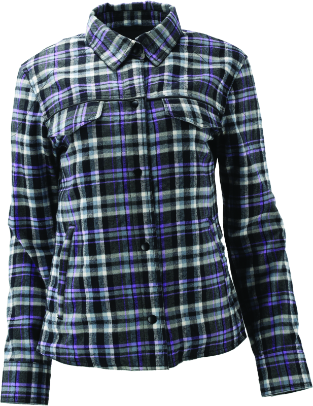 River Road Cameo Flannel Moto Shirt Womens - XL