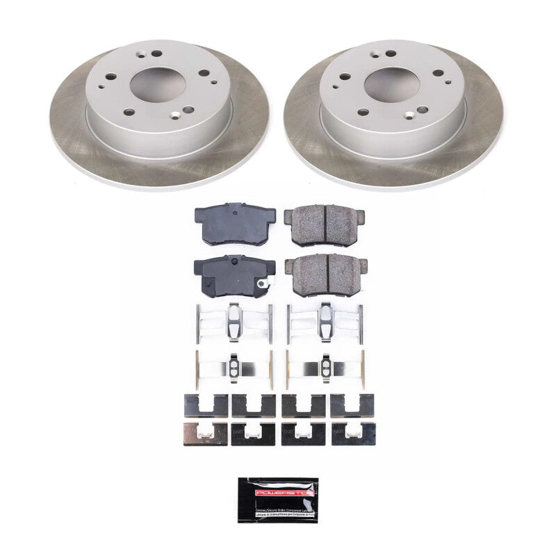 Power Stop 04-05 Honda Civic Rear Semi-Coated Rotor Kit