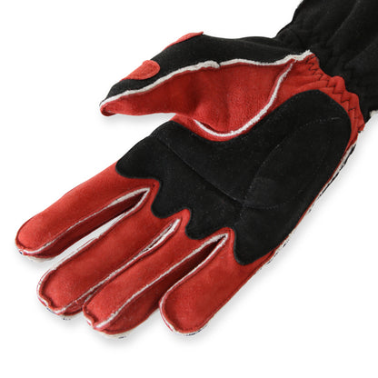 RaceQuip SFI-5 Red/Black Large Outseam w/ Closure Glove