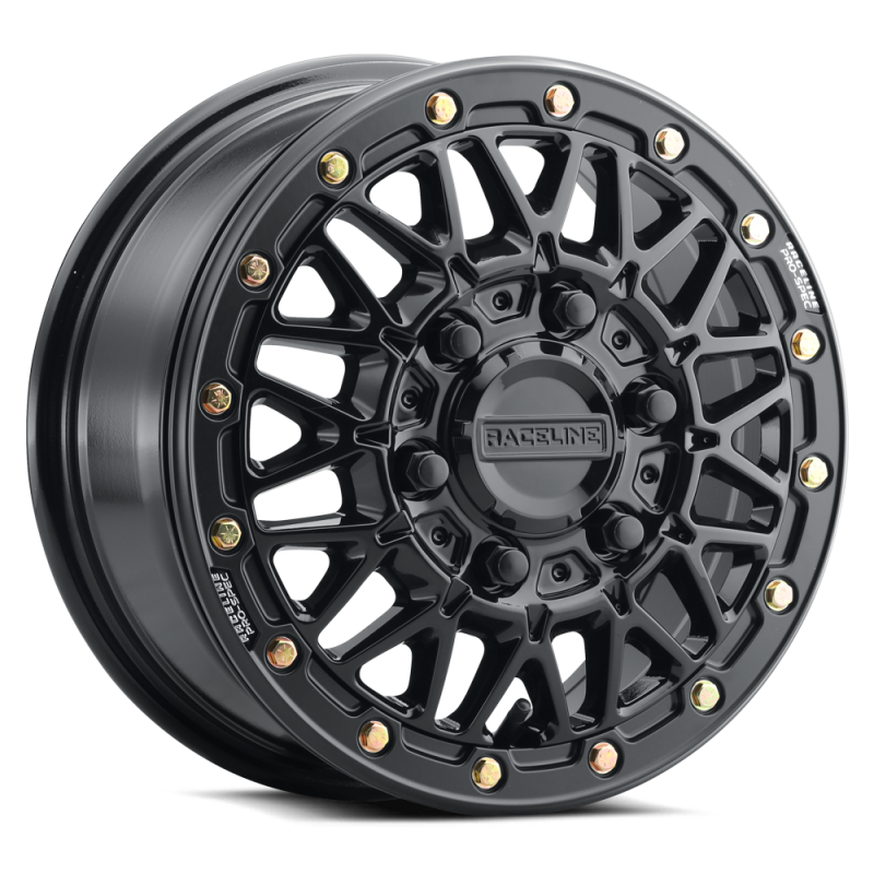Raceline A15 Omega 15x8in / 5x114.3 BP / 0mm Offset / 68mm Bore - Gloss Black