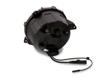 Raxiom 18-23 Jeep Wrangler JL Axial Series 9-In LED Headlights- Black Housing (Clear Lens)