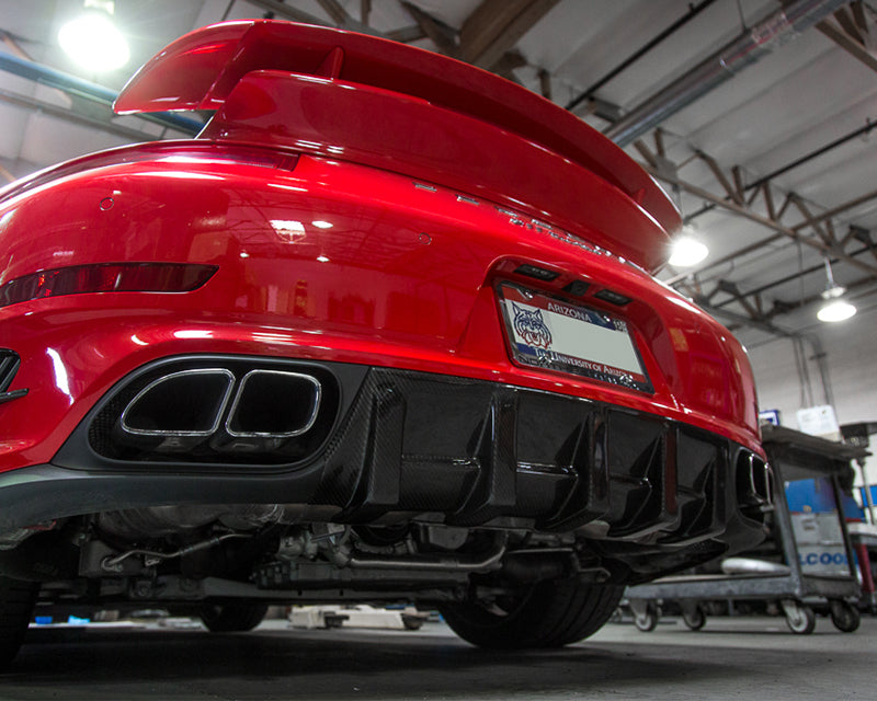 VR Aero 14-16 Porsche 991 Turbo Carbon Fiber Rear Diffuser