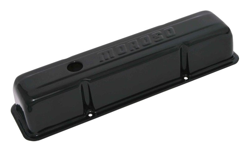 Moroso Chevrolet Small Block Valve Cover - Black Powder Coat - Single