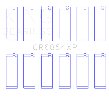 King Engine Bearings BMW S50B30 (Size .026) Connecting Rod Bearings (Set of 6)