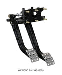 Wilwood Adjustable-Trubar Dual Pedal - Brake / Clutch - Rev. Swing Mount -6.25:1 Brake 5.1:1 Clutch