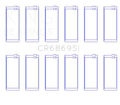 King Engine Bearings Jeep AMC 232CI/242CI/248CI I6 (Size .020) Connecting Rod Bearing Set