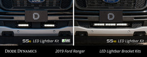 Diode Dynamics 19-21 Ford Ranger SS6 LED Lightbar Kit - White Driving