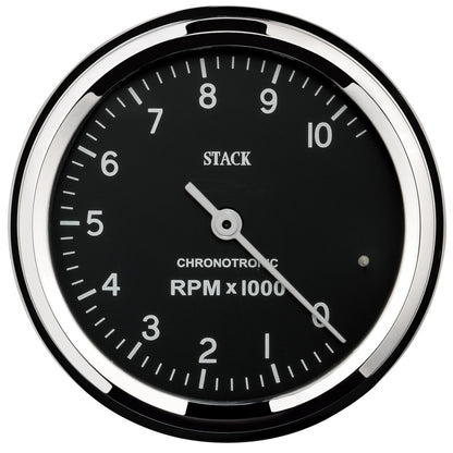 Autometer Chronocentric Tachometer - 80mm Blk - 0-10K RPM