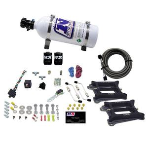 Nitrous Express Dual/4150/Alcohol Nitrous Kit (50-300HP) w/5lb Bottle