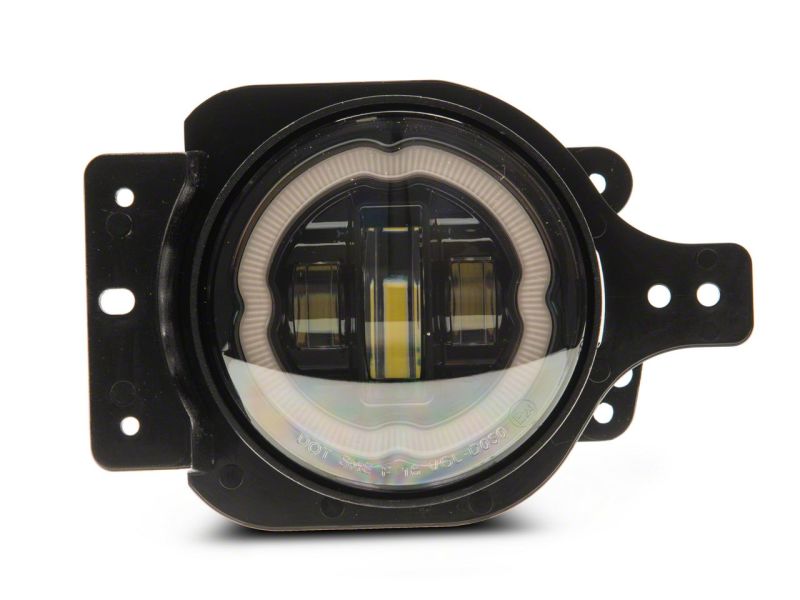 Raxiom 18-23 Jeep Wrangler JL Axial Series 9-In Angel Eye LED Headlights- Black Housing (Clear Lens)