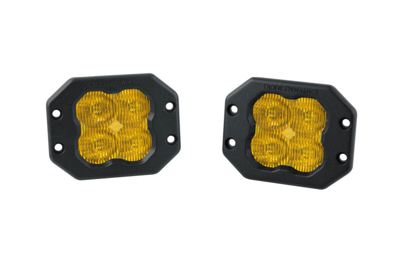 Diode Dynamics SS3 Sport ABL - Yellow SAE Fog Flush (Pair)