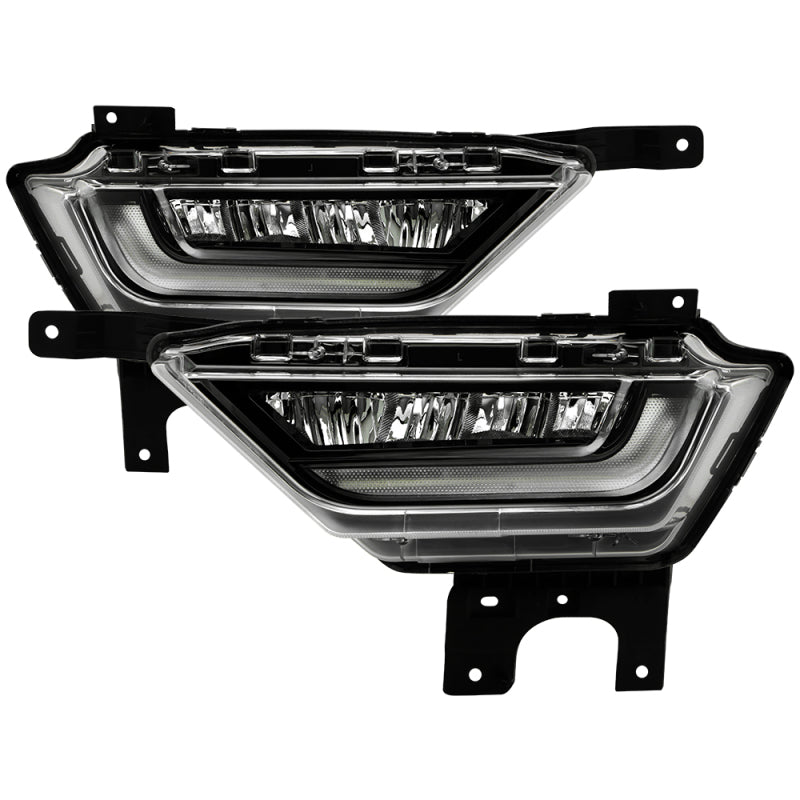 Spyder 21-23 Ford F150 OEM Style Full LED Fog Lights w/ Switch FL-FF1502021-LED-C