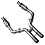 Kooks 05-10 Ford Mustang GT Shelby GT Bullitt 1-5/8 x 2-1/2 (3V) Header & Catted H-Pipe Kit