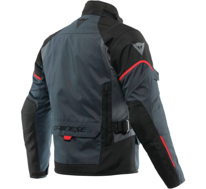 Dainese Tempest 3 D Dry Jacket Ebony/Black/Lava Red Size - 44