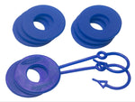 Daystar Blue Locking D Ring Isolator w/Washer Kit