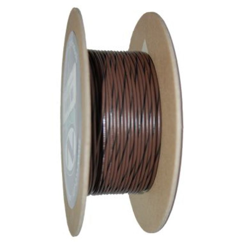 NAMZ OEM Color Primary Wire 100ft. Spool 20g - Brown/Black Stripe