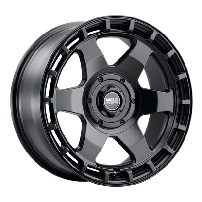 Weld Off-Road Ridge 20x9 - 5x127 / 5x139.7 BP - ET0 - 87.1mm CB - Satin Black Wheel