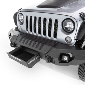 Go Rhino 07-20 Jeep Wrangler JL/JLU/JK/JKU/Gladiator JT Trailline Front Straight Bumper