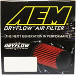 AEM Dryflow Conical Air Filter 5.5in Base OD / 4.75in Top OD / 5in Height