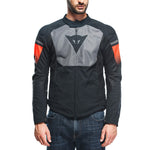 Dainese Air Fast Tex Jacket Black/Gray/Fluorescent-Red Size - 58