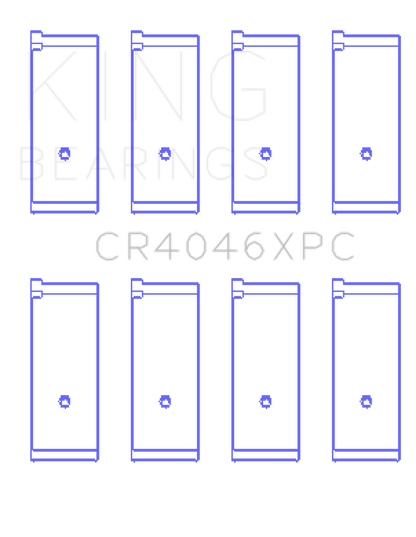 King Honda B20B4/B20Z2/D16 Series/ZC 16V pMaxKote Performance Rod Bearing Set - Size STD