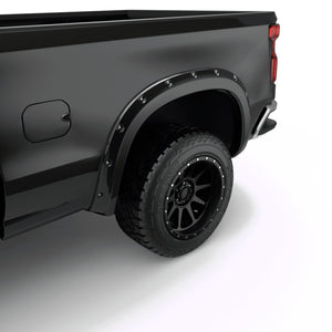 EGR 19-22 Chevrolet Silverado 1500 Traditional Bolt-On Look Fender Flares Black Set Of 4