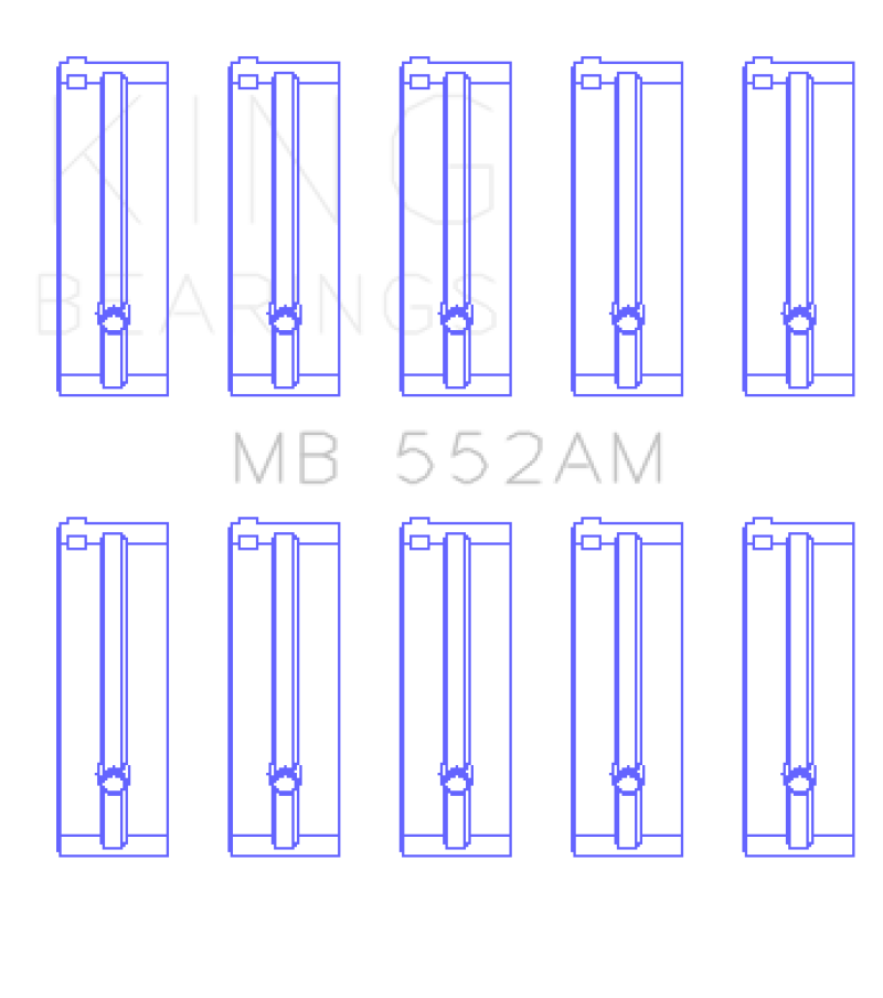 King Engine Bearings Toyota 3T/TG / 12T / 4TG Main Bearing Set
