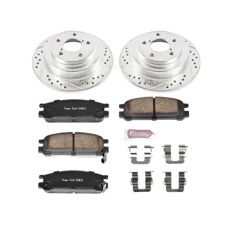 Power Stop 93-96 Subaru Impreza Rear Z23 Evolution Sport Brake Kit