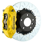 Brembo 06-08 Z4 M-Coupe/Roadster Rear GT BBK 4 Piston Cast 345x28 2pc Rotor Slotted Type3- Yellow