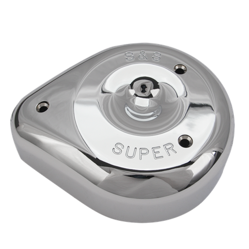 S&S Cycle Teardrop Chrome Air Cleaner Cover For S&S Super E/G Carbs