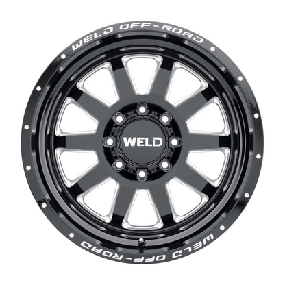 Weld Off-Road 18x9 Stealth 8x170 ET00 BS 5.01 Gloss BLK MIL 125.1
