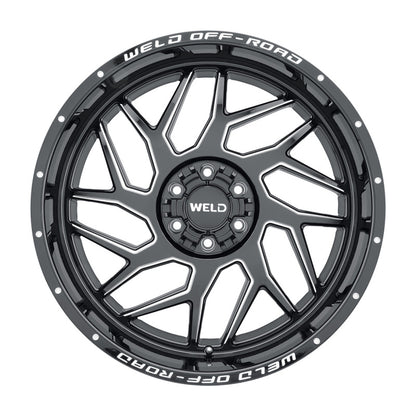 Weld Off-Road W117 20X10 Fulcrum 5X127 5X139.7 ET13 BS6.00 Gloss Black MIL 87.1