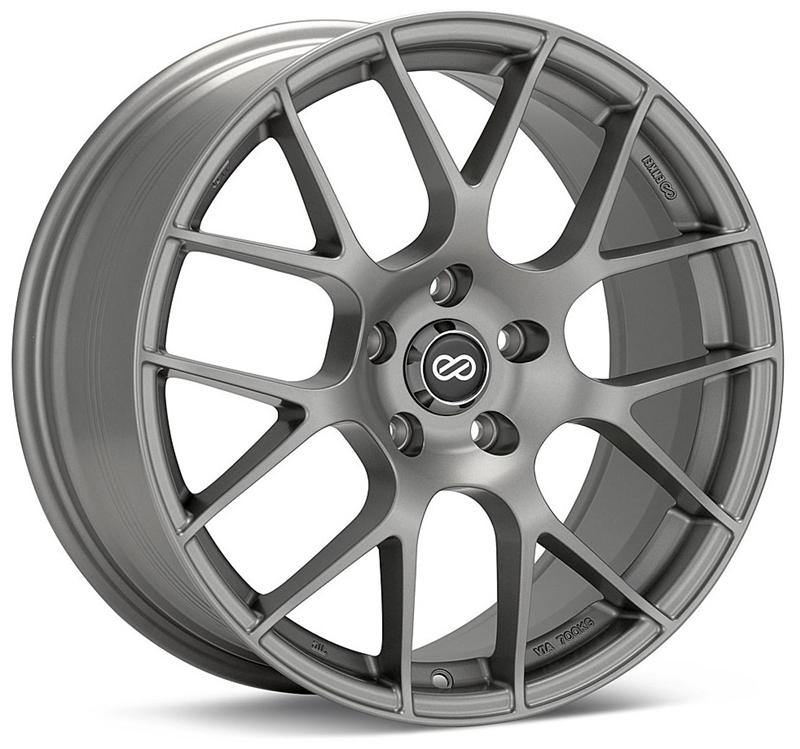 Enkei Raijin 18x9.5 35mm Inset 5x114.3 Bolt Pattern 72.6 Bore Dia Titanium Gray Wheel *SPECIAL ORD*