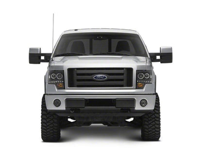 Raxiom 09-14 Ford F-150 G2 Super White LED Halo Projector Headlights- Black Housing- Clear Lens