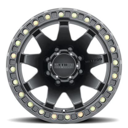 Method MR108 17x9 -44mm Offset 8x170 130.81mm CB Matte Black w/BH-H24 Wheel