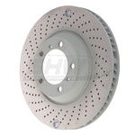 SHW 04-08 Porsche 911 GT3 w/o Ceramics Left Front Cross-Drilled Monobloc Brake Rotor (99735140990)